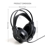 ARIZONE RGB Gaming Headphone with Mic, PC Gaming Headset, 50mm Drivers, Memory Foam Cushion for PC, PS4, Xbox one