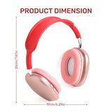 P9 Bluetooth Wireless Headset Over-Ear Headphone With Mic (Pink)