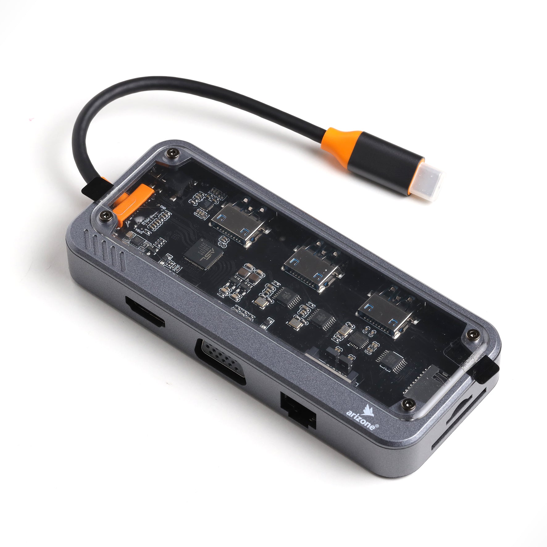 ARIZONE USB C Hub, PD Charging Support 4K HD Multiport Docking Station ...